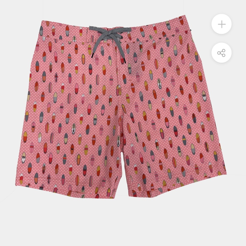 NWT Boji Surf Men’s Surfs Up Surfboard Pink Board Shorts